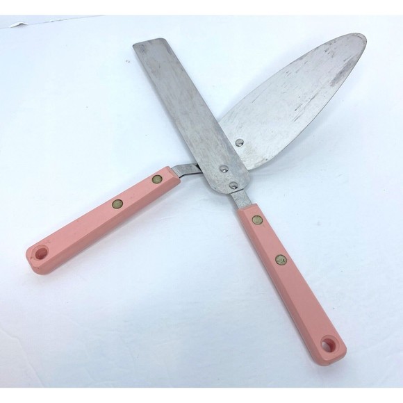 Mid Century Armco Forge Pink Handle, Set Frosting Spatula, Cake Server - Picture 4 of 13
